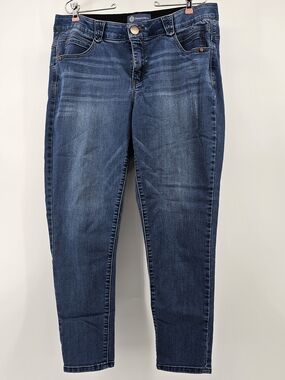 Democracy "Ab"solution Slim Straight Leg Stretch Blue Jeans Size 16W‎